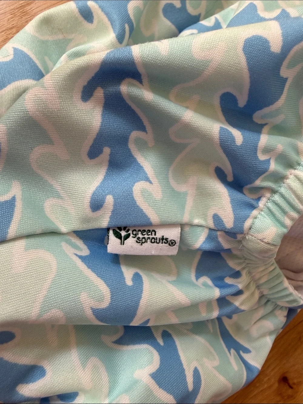 Green Sprout- Reusable Swim Diaper Cover - Blue nautical Print. 4t